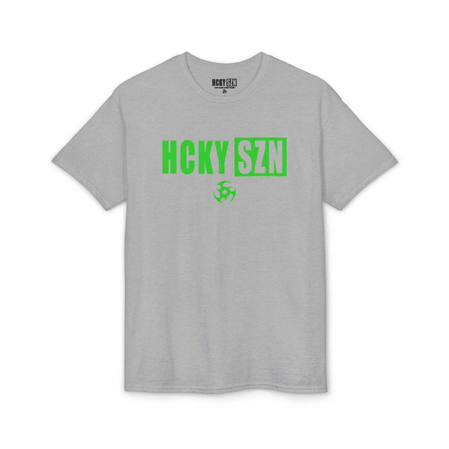 HCKY SZN Simple Star DryBlend Tee Shirt (Lime Logo) - Various Colors
