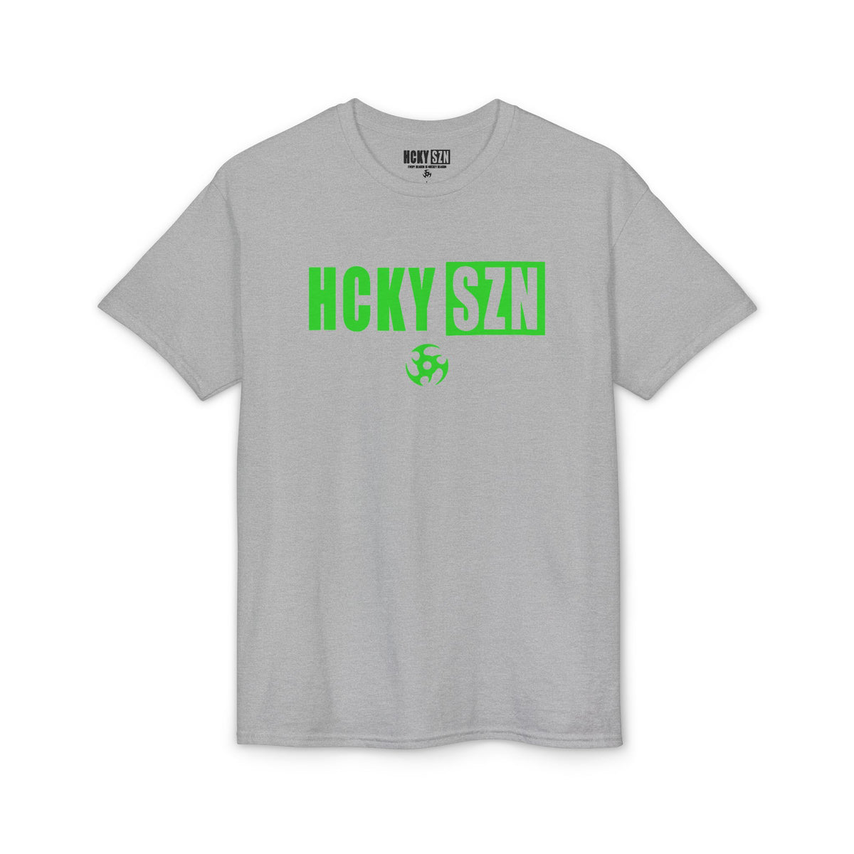HCKY SZN Simple Star DryBlend Tee Shirt (Lime Logo) - Various Colors