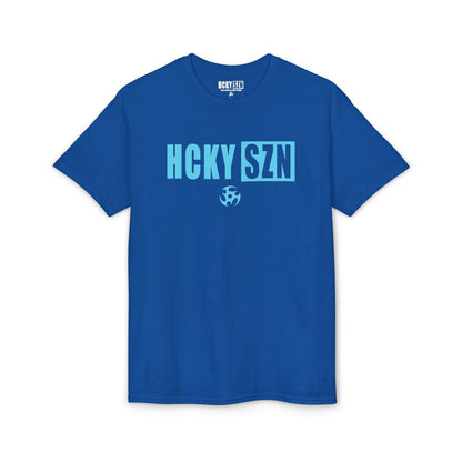 HCKY SZN Simple Star DryBlend Tee Shirt (Sky Blue Logo) - Various Colors