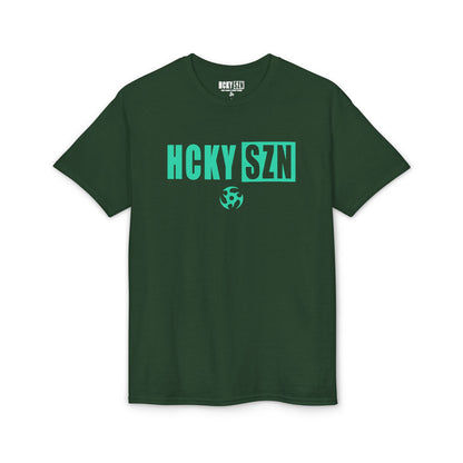 HCKY SZN Simple Star DryBlend Tee Shirt (Seafoam Logo) - Various Colors