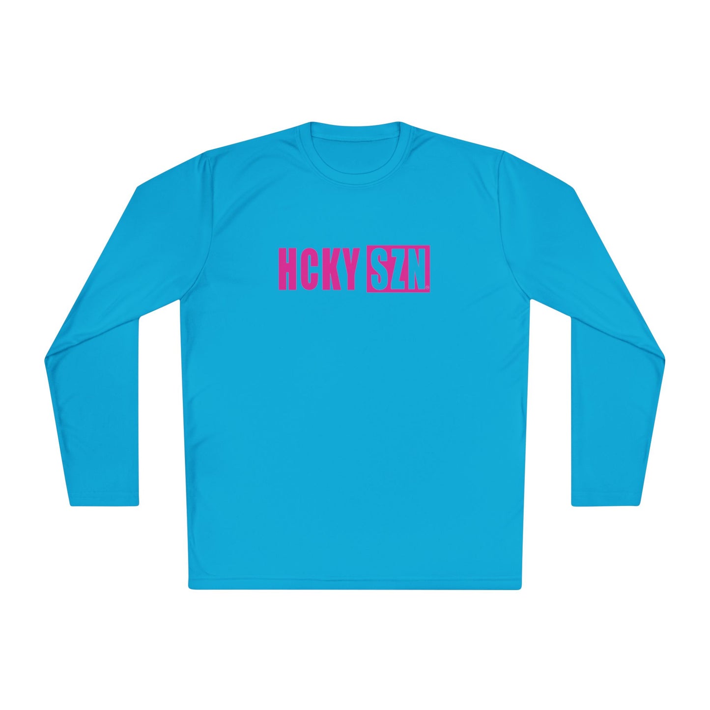 HCKY SZN Performance Long Sleeve Tee (Hot Pink Logo) - Various Colors