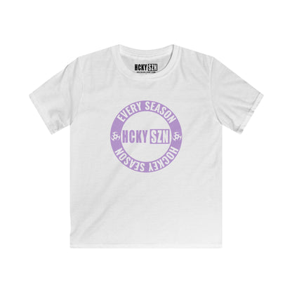 Youth Circle SZN Softstyle Tee (Lavender Logo) - Various Colors