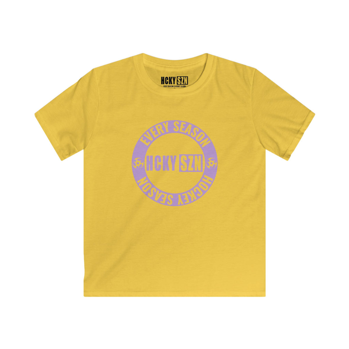 Youth Circle SZN Softstyle Tee (Lavender Logo) - Various Colors