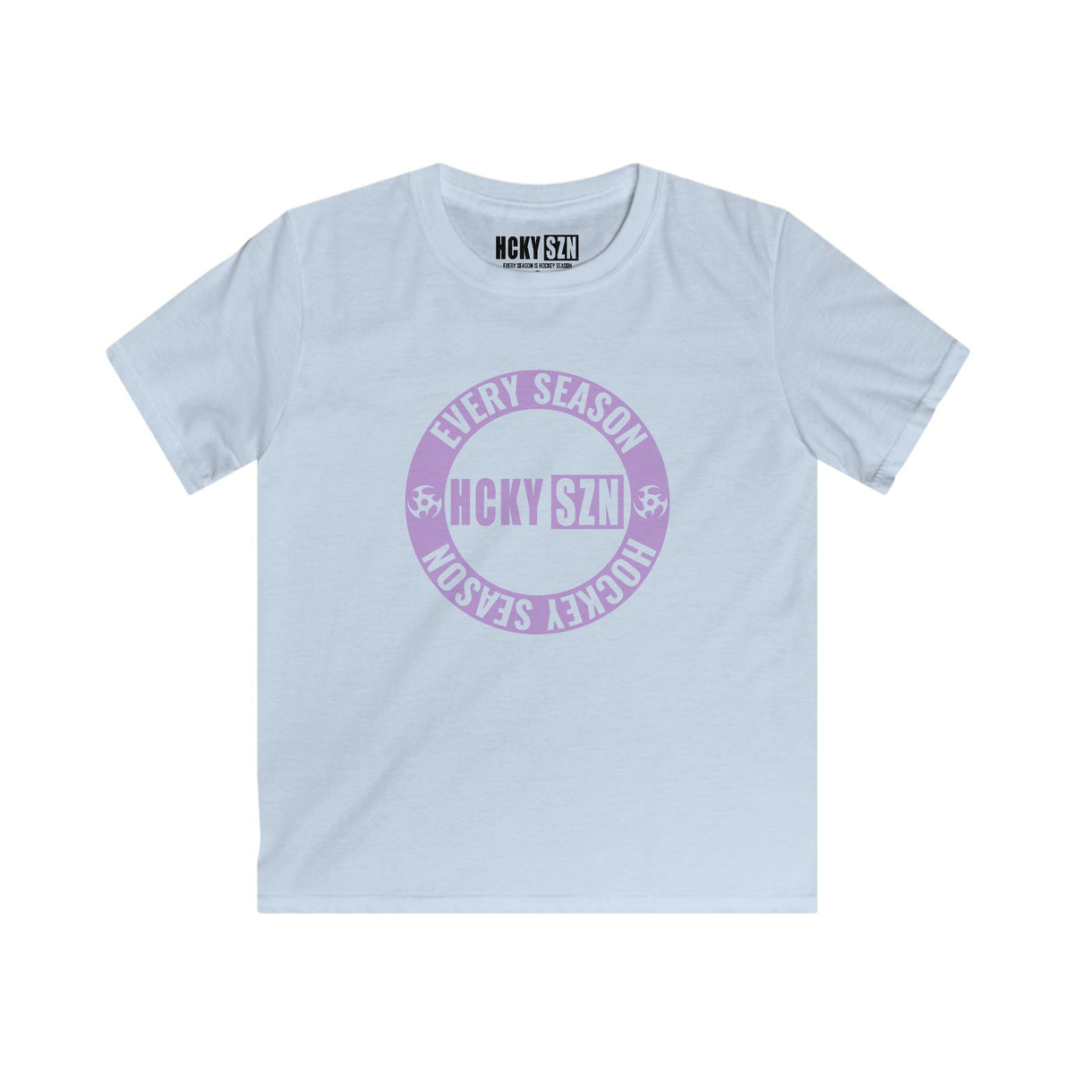 Youth Circle SZN Softstyle Tee (Lavender Logo) - Various Colors