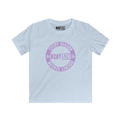 Youth Circle SZN Softstyle Tee (Lavender Logo) - Various Colors