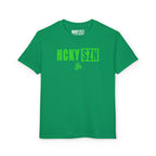 Youth HCKY SZN DryBlend Tee Shirt (Lime Logo) - Various Colors