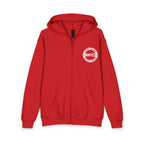 Youth Circle Logo Full Zip Hoodie (Red)