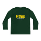 Every Season is HCKY SZN Youth Competitor Long Sleeve Tee (Yellow Logo) - Various Colors