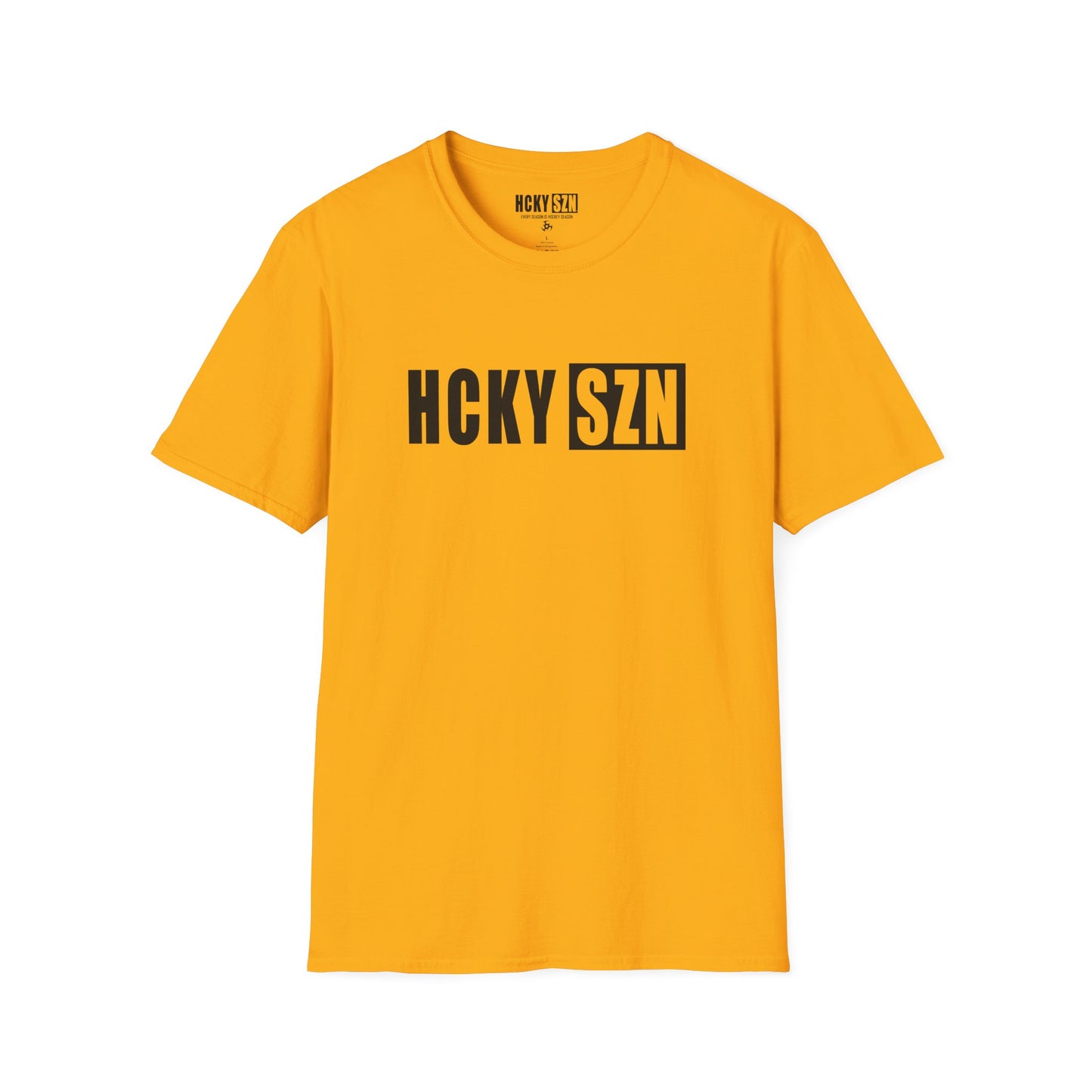 HCKY SZN Softstyle Tee Shirt (Gold)