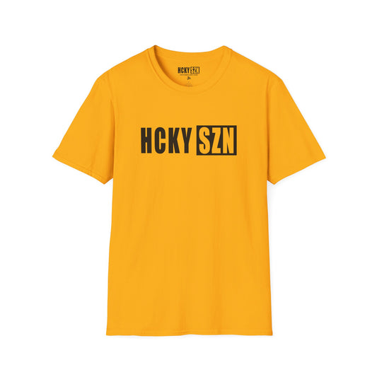 HCKY SZN Softstyle Tee Shirt (Gold)