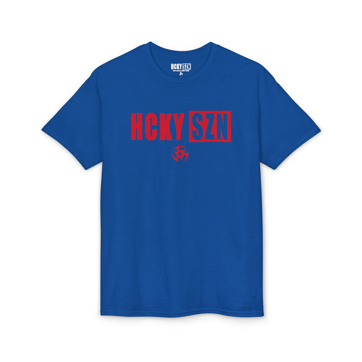 HCKY SZN Simple Star DryBlend Tee Shirt (Red Logo) - Various Colors