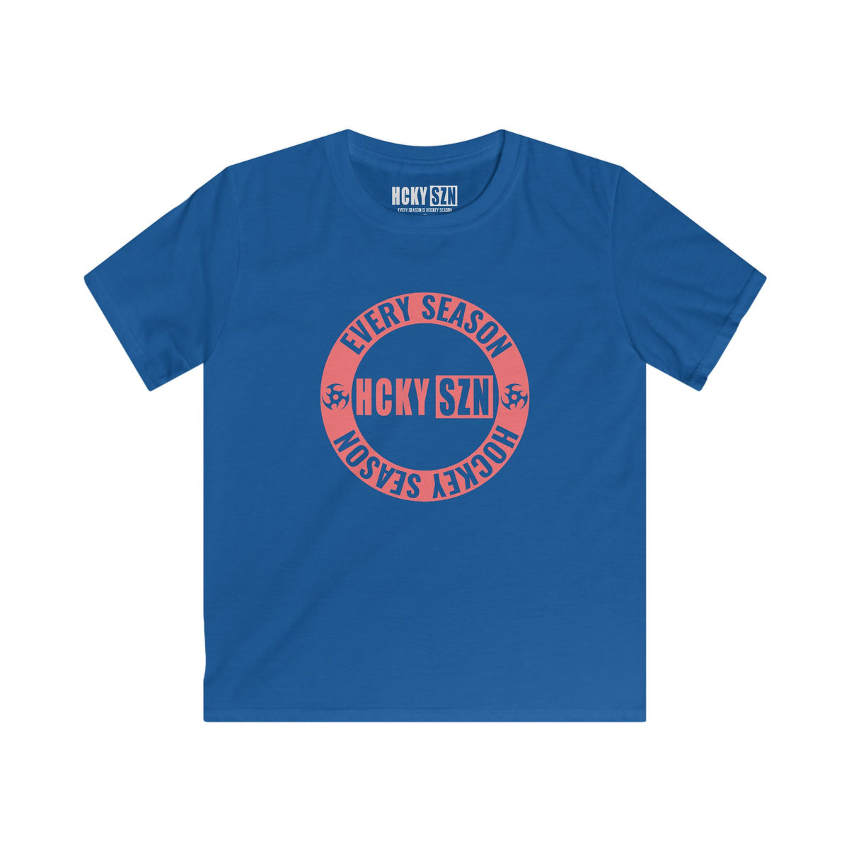 Youth Circle SZN Softstyle Tee (Peach Logo) - Various Colors