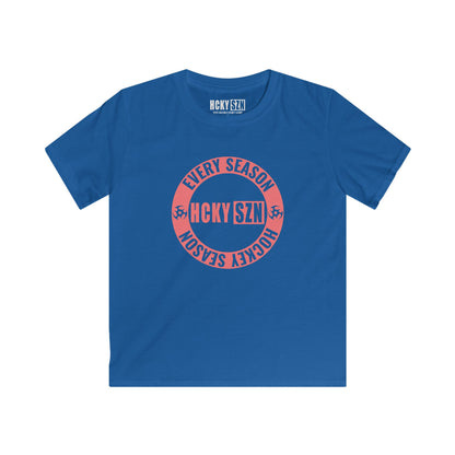Youth Circle SZN Softstyle Tee (Peach Logo) - Various Colors