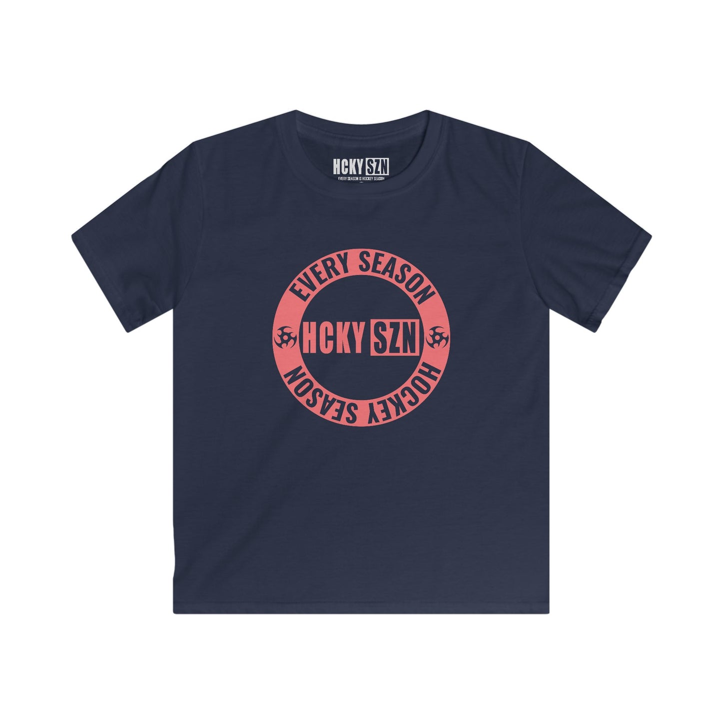 Youth Circle SZN Softstyle Tee (Peach Logo) - Various Colors