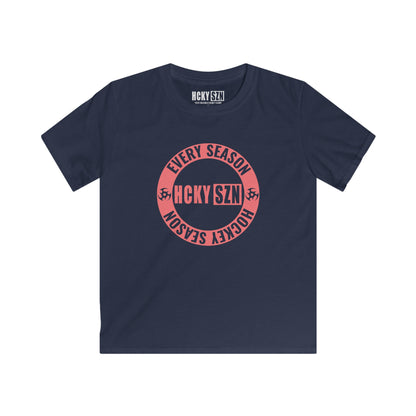 Youth Circle SZN Softstyle Tee (Peach Logo) - Various Colors