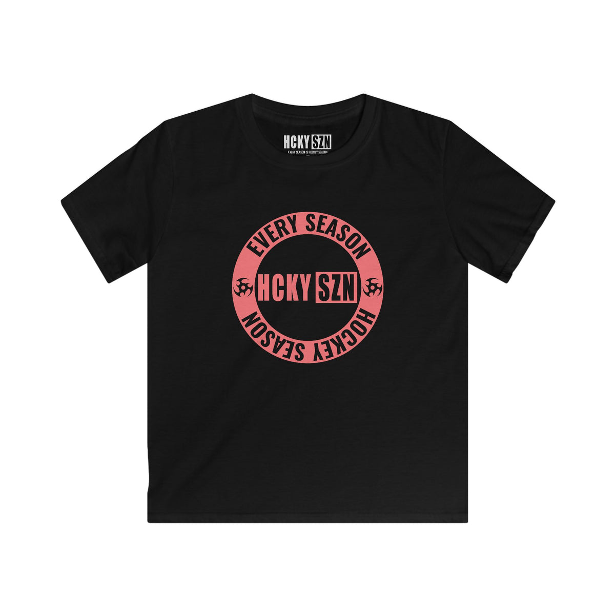 Youth Circle SZN Softstyle Tee (Peach Logo) - Various Colors