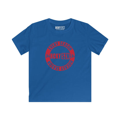 Youth Circle SZN Softstyle Tee (Red Logo) - Various Colors