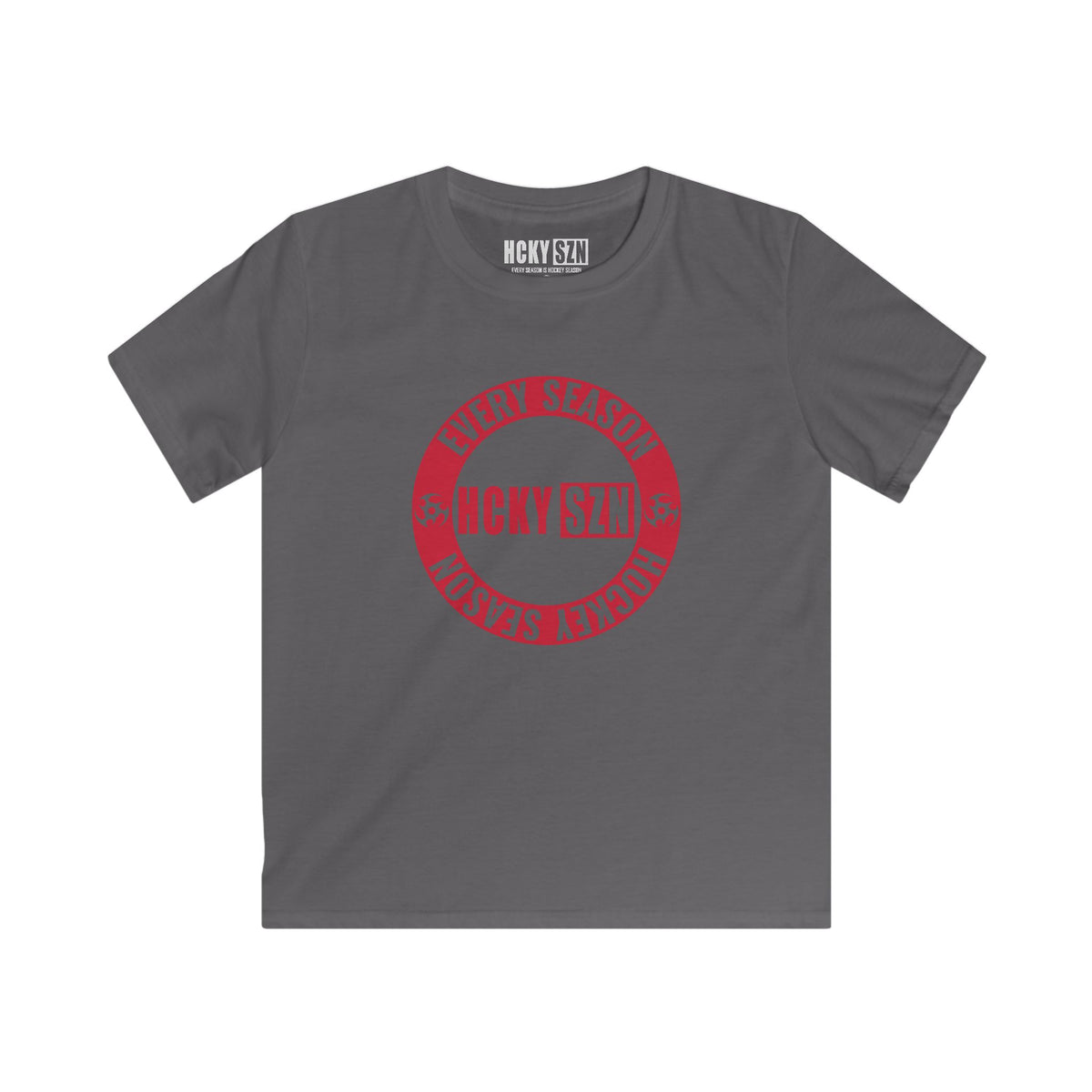 Youth Circle SZN Softstyle Tee (Red Logo) - Various Colors