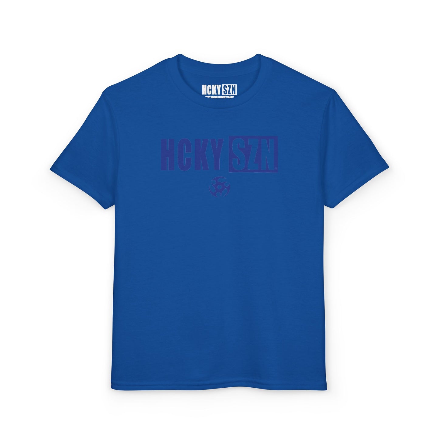 Youth HCKY SZN DryBlend Tee Shirt (Royal Logo) - Various Colors