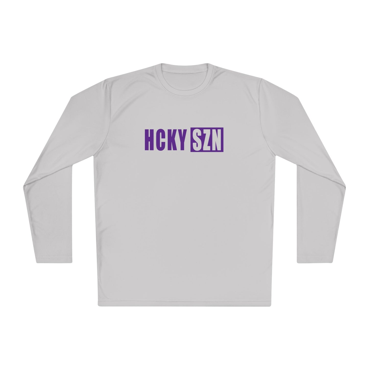 HCKY SZN Performance Long Sleeve Tee (Purple Logo) - Various Colors