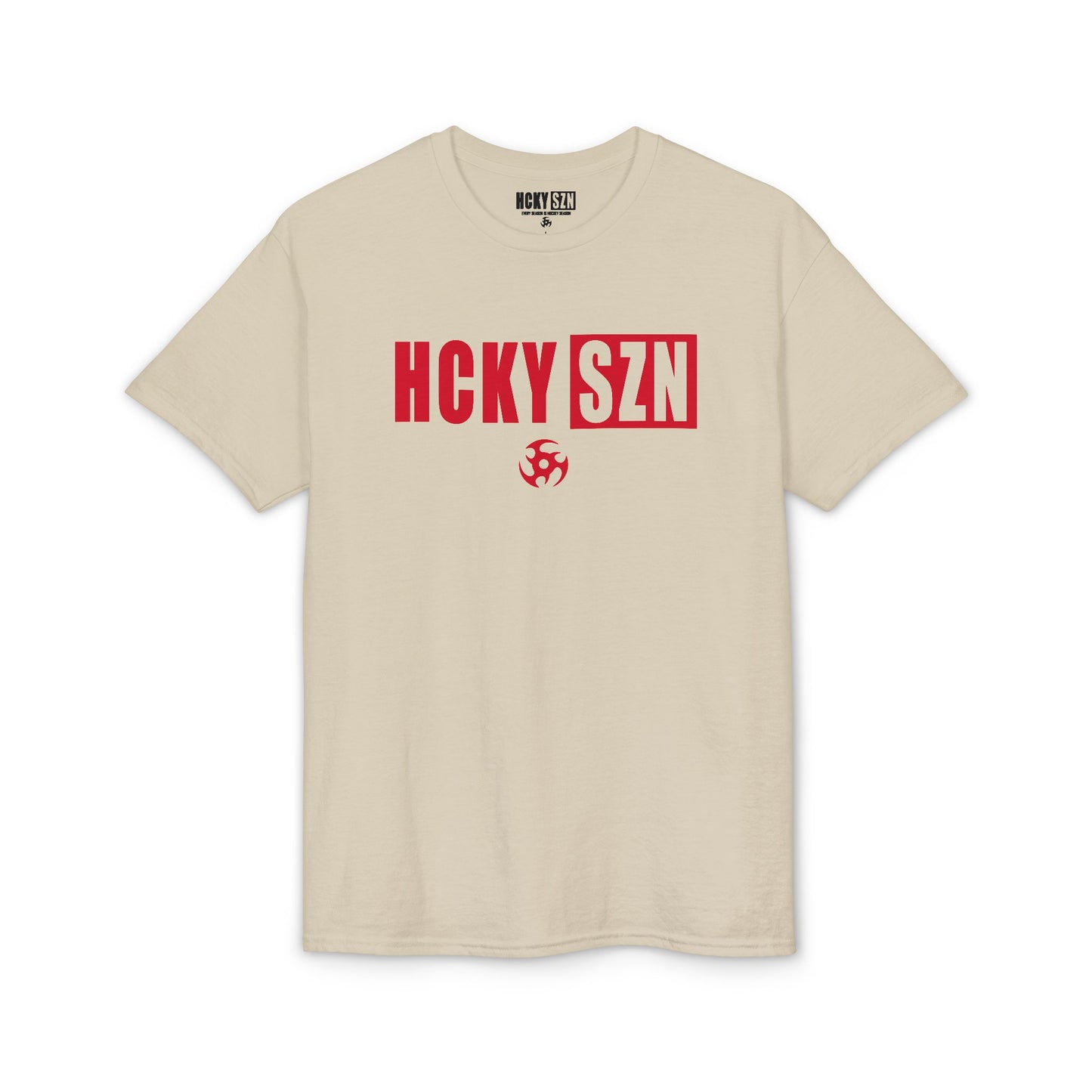 HCKY SZN Simple Star DryBlend Tee Shirt (Red Logo) - Various Colors
