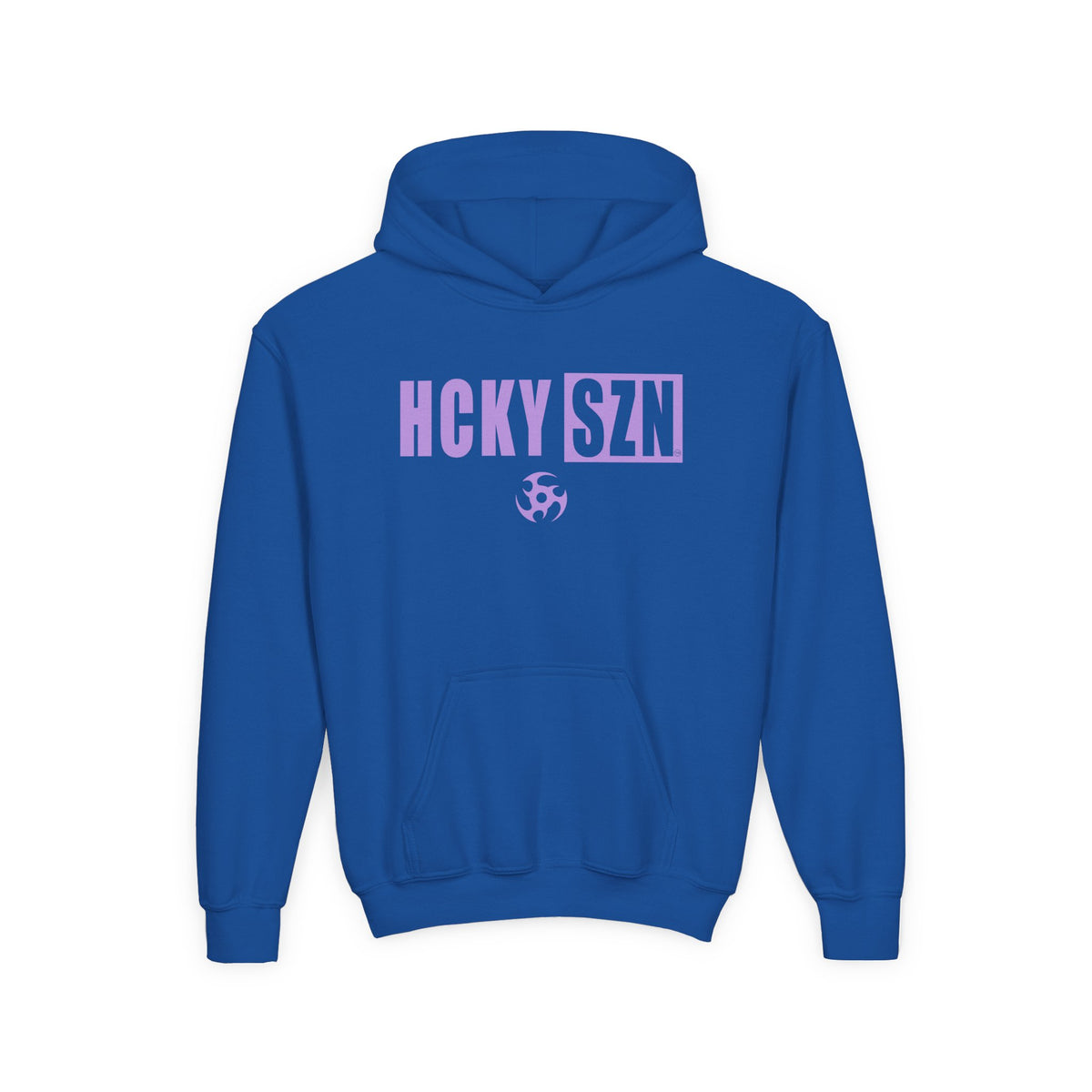 Youth HCKY SZN (Lavender Logo) Hooded Sweatshirt - Various Colors