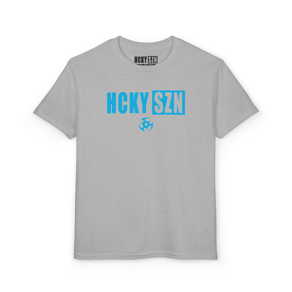 Youth HCKY SZN DryBlend Tee Shirt (Sky Blue Logo) - Various Colors