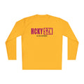 HCKYSZN (All Gas) Long Sleeve Adult Performance Tee - Gold/Raspberry/Black