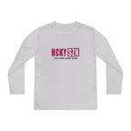 Every Season is HCKY SZN Youth Competitor Long Sleeve Tee (Raspberry Logo) - Various Colors