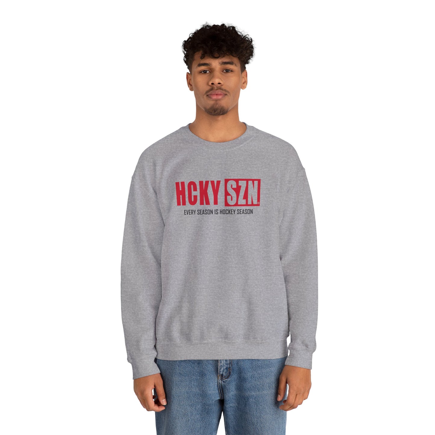 HCKY SZN Crewneck Sweatshirt (Red Logo) - Various Colors