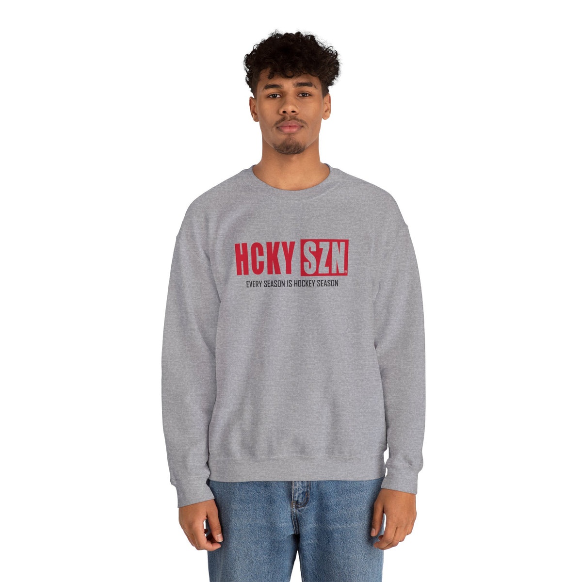 HCKY SZN Crewneck Sweatshirt (Red Logo) - Various Colors