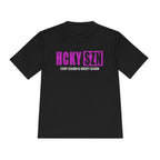 HCKYSZN (Every Season) Adult Performance Tee - Black/Fuchsia/White