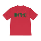 HCKYSZN (Flagship Logo) Adult Performance Tee - Red/Forest Green