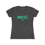 Women’s Hockey Vibe Triblend Tee (Seafoam Logo)