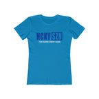 Every Season Is Hockey Season Women's Boyfriend Tee (Royal Blue Logo) - Various Colors