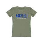 Every Season Is Hockey Season Women's Boyfriend Tee (Royal Blue Logo) - Various Colors