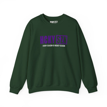 HCKY SZN Crewneck Sweatshirt (Purple Logo) - Various Colors