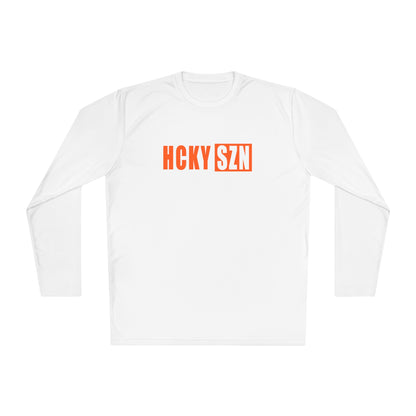 HCKY SZN Performance Long Sleeve Tee (Orange Logo) - Various Colors