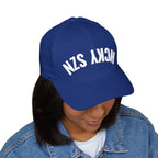 Upside Down HCKY SZN Embroidered Flex Fit Hat (Royal/White)