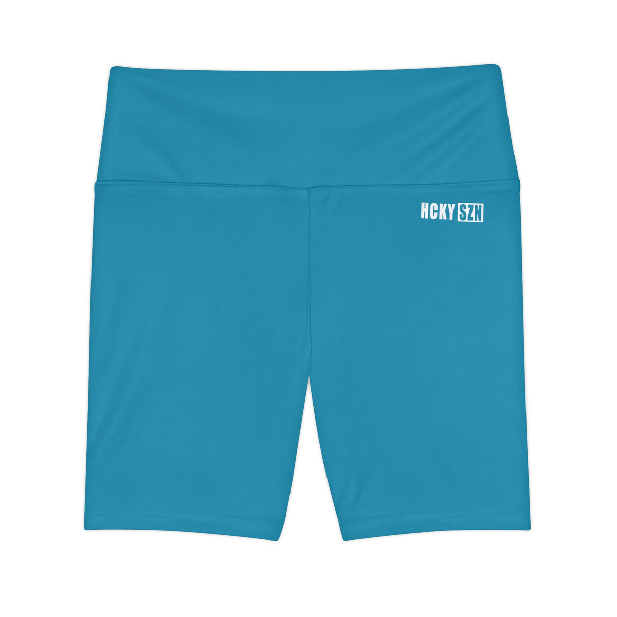 HKY SZN High Waisted Workout Shorts (Coastal Blue)
