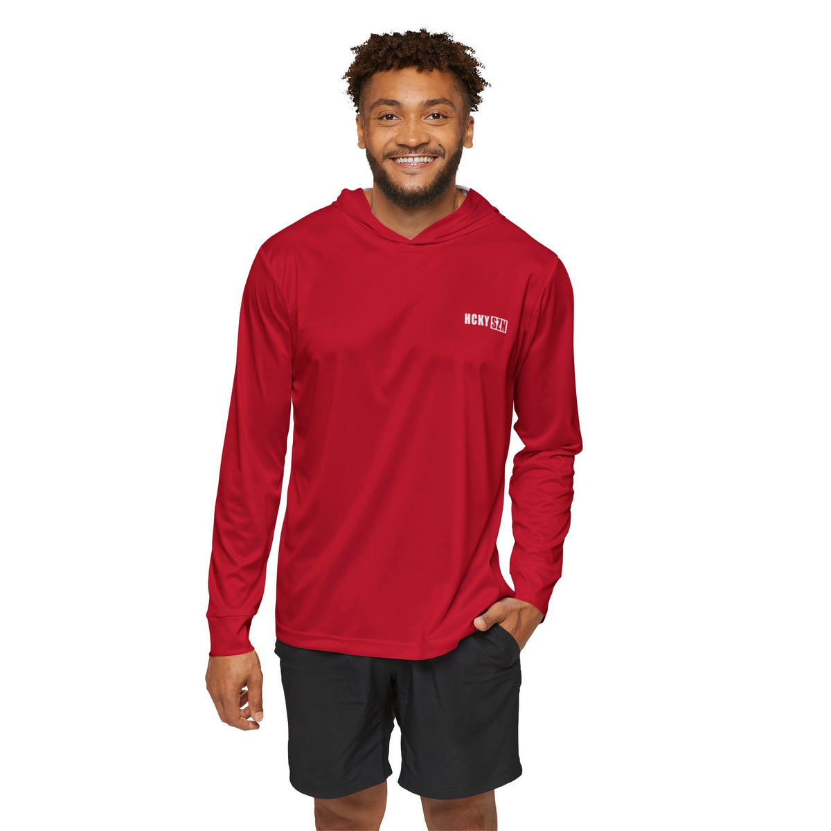 HCKY SZN Signature Performance Warmup Hoodie (Red/White)