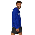 HCKY SZN Big Logo Performance Warmup Hoodie (Blue/White)