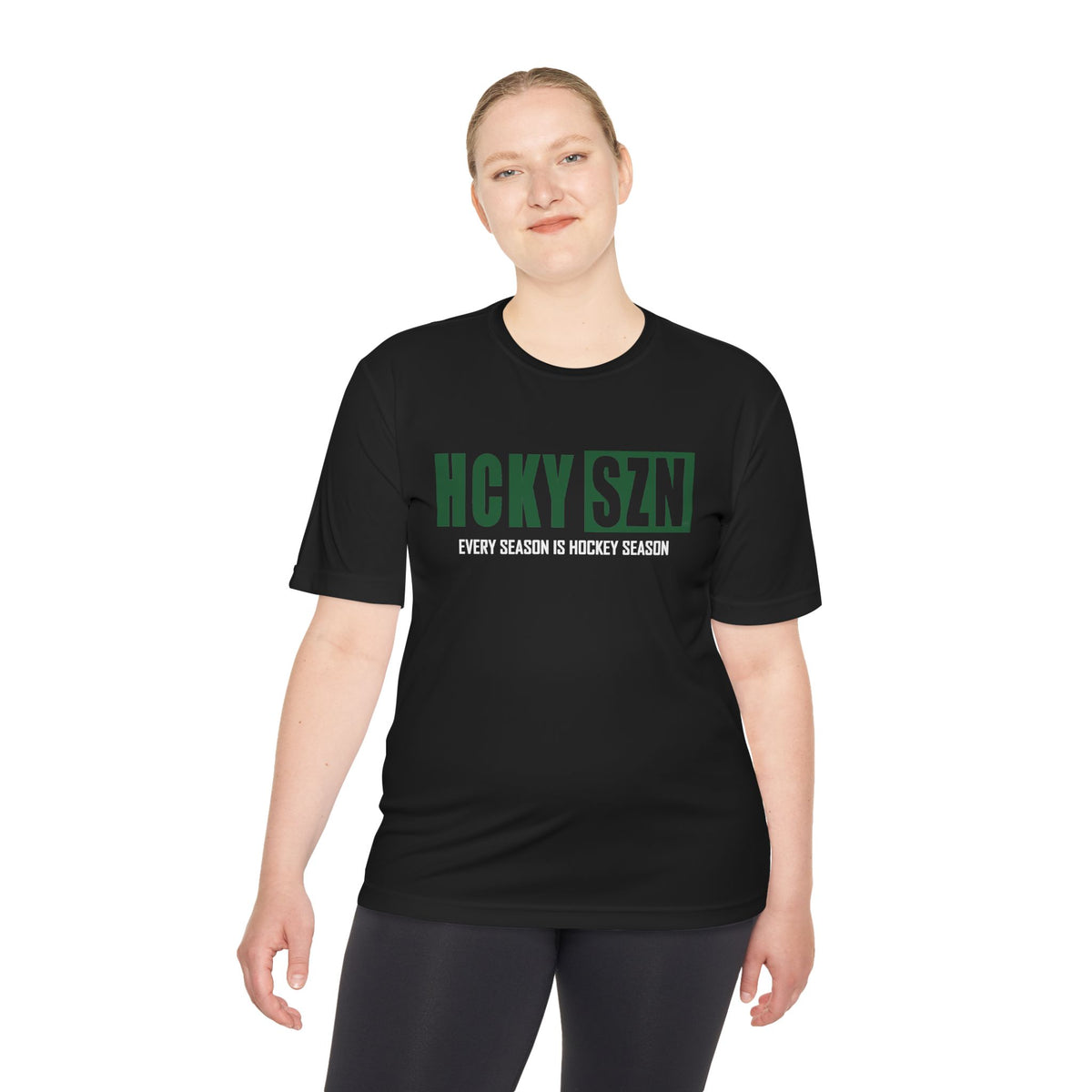 HCKYSZN Every Season Adult Performance Tee - Black/Forest