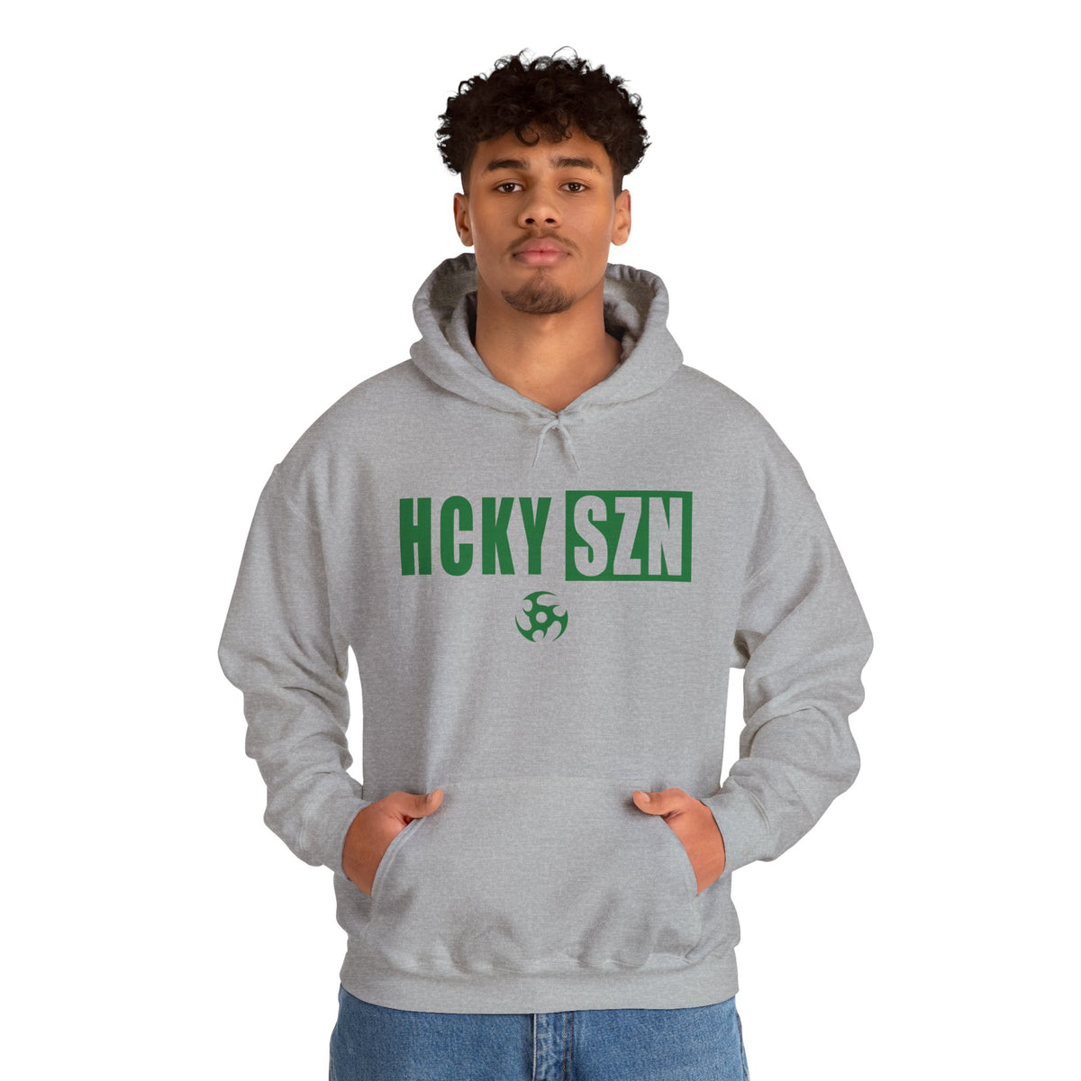 HCKY SZN (Green Logo) Hooded Sweatshirt - Various Colors