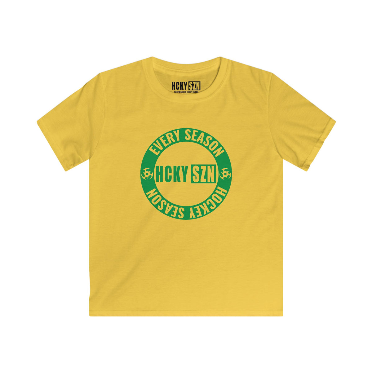 Youth Circle SZN Softstyle Tee (Green Logo) - Various Colors