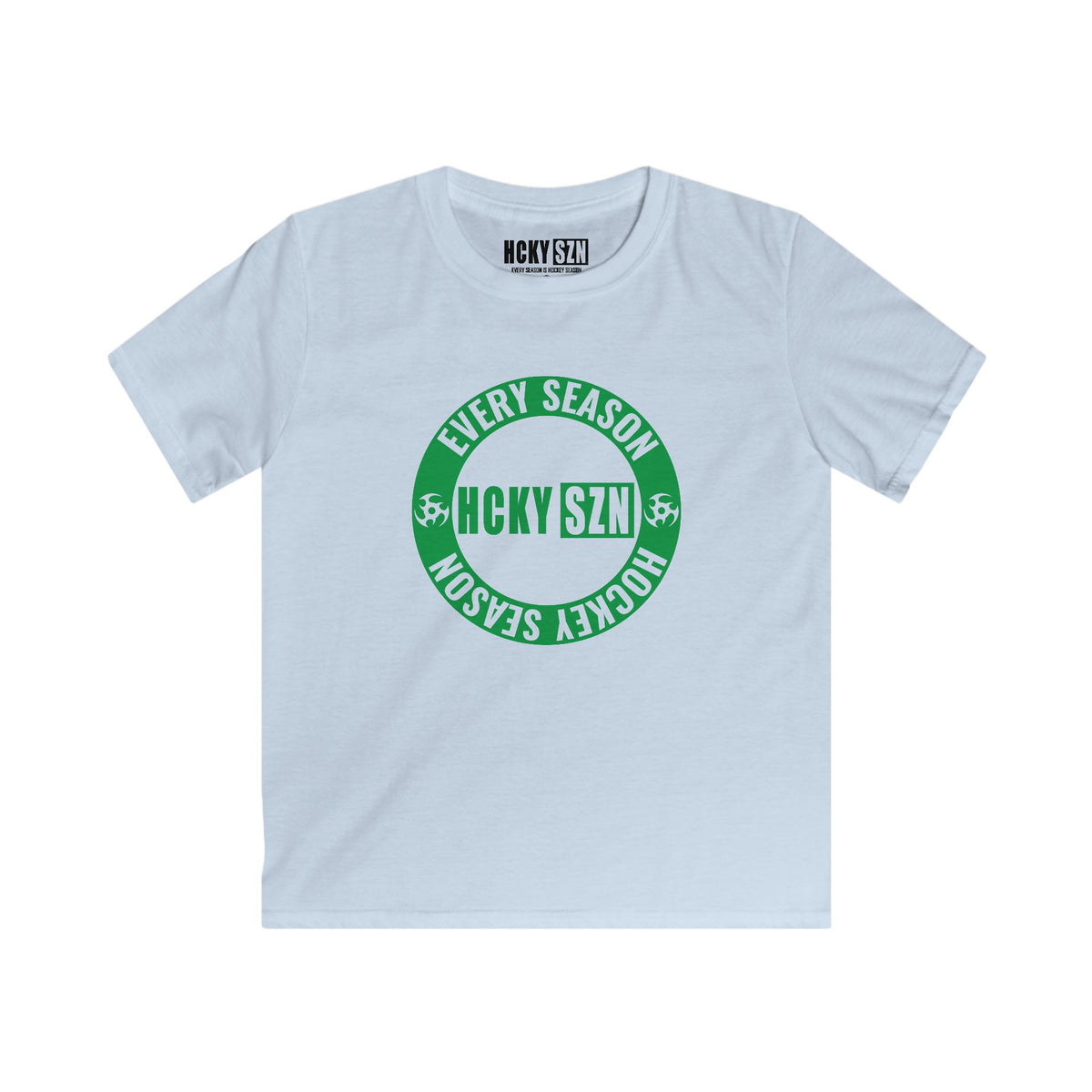 Youth Circle SZN Softstyle Tee (Green Logo) - Various Colors