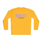 HCKYSZN (All Gas) Long Sleeve Adult Performance Tee - Gold/Lavender/Black