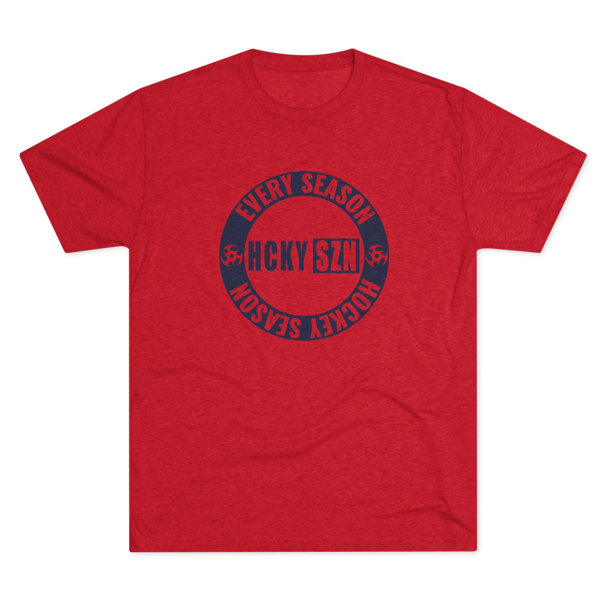 HCKY SZN Circle Logo TriBlend Tee Shirt (Navy) - Various Colors