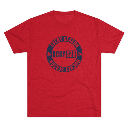 HCKY SZN Circle Logo TriBlend Tee Shirt (Navy) - Various Colors