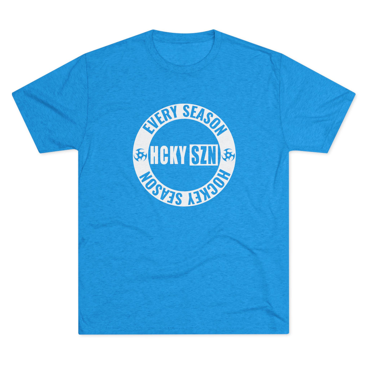 HCKY SZN Circle Logo TriBlend Tee Shirt (White) - Various Colors
